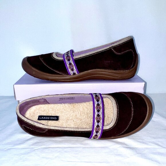 Lands' End Mary Jane Slip-ons Terrain Lodge, Brown, #380875, Size 8, EC! - Picture 4 of 15